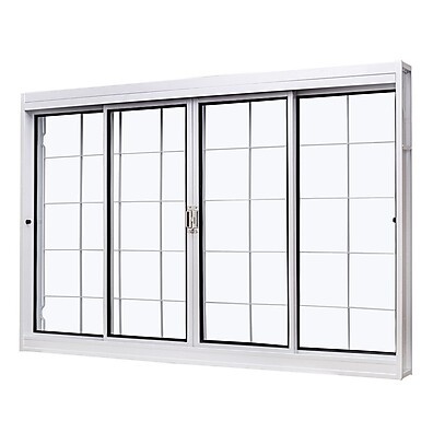 Janela de Aço Correr Central 100x150cm: Durabilidade e Elegância