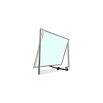 Janela Projetante Branca 60x60 cm – Linha Esmeralda Liso