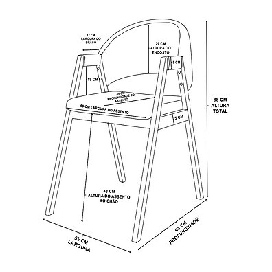 Kit 6 Cadeiras Suellen Corino: Conforto e Estilo para Sua Mesa de Jantar