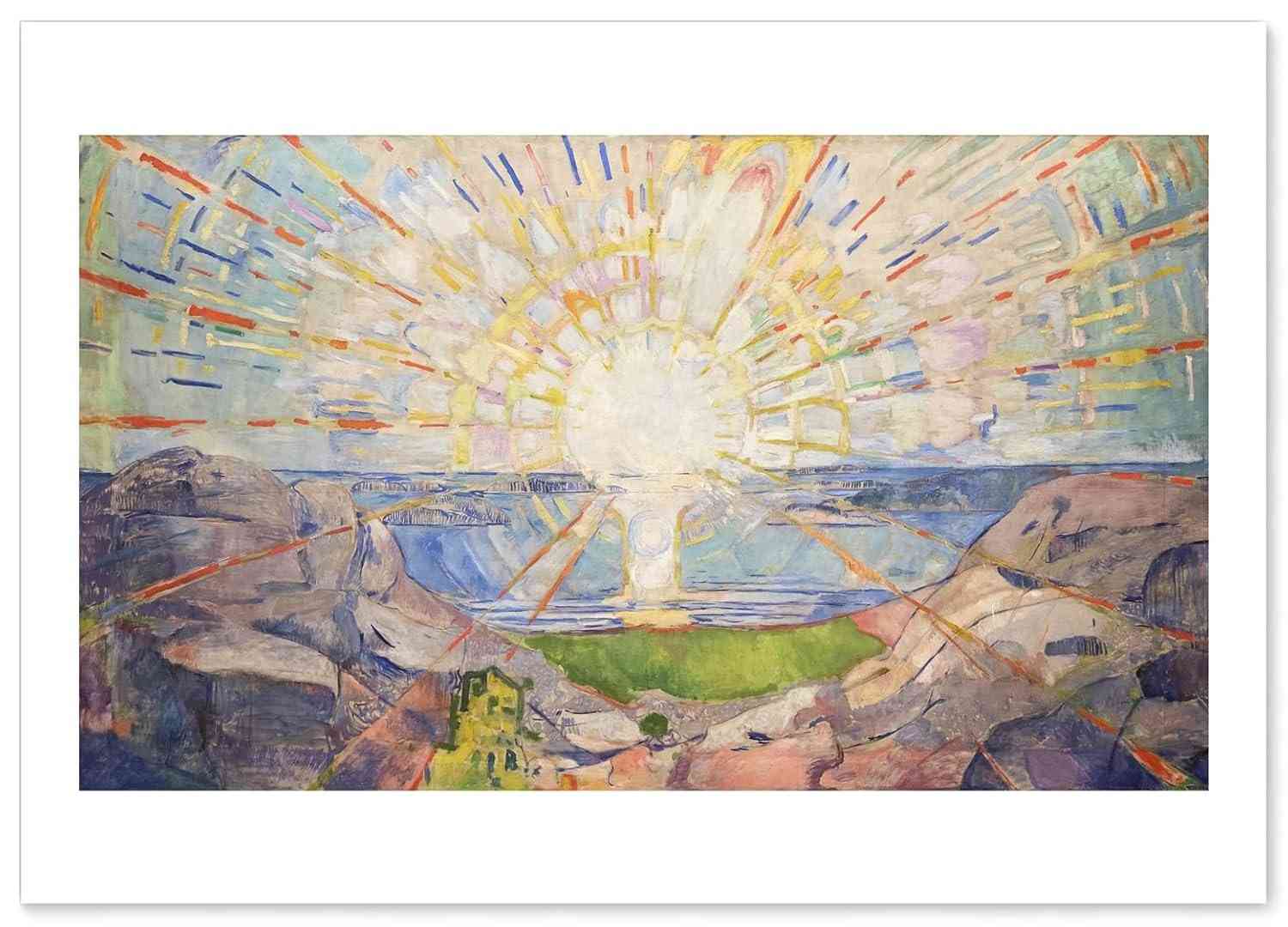 Pôster Edvard Munch 'The Sun' A3 - Impressão Premium Feita no Japão