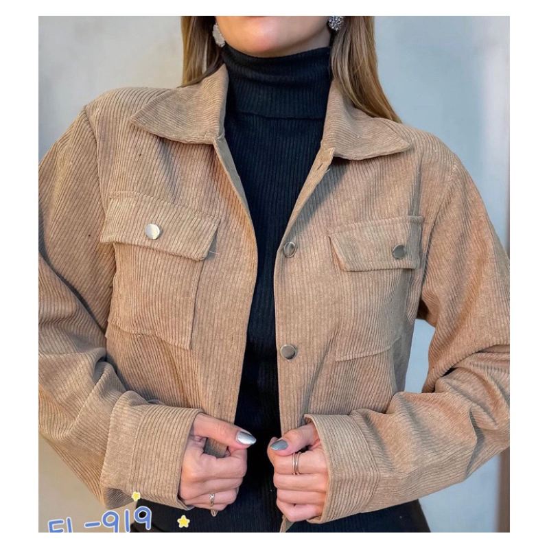 Jaqueta Casual de Veludo para Inverno – Estilo e Conforto