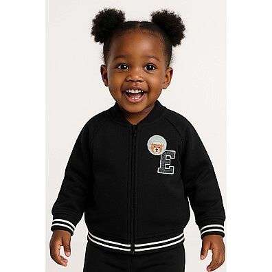 Jaqueta Infantil Menina Ursinho Elian: Estilo e Conforto!
