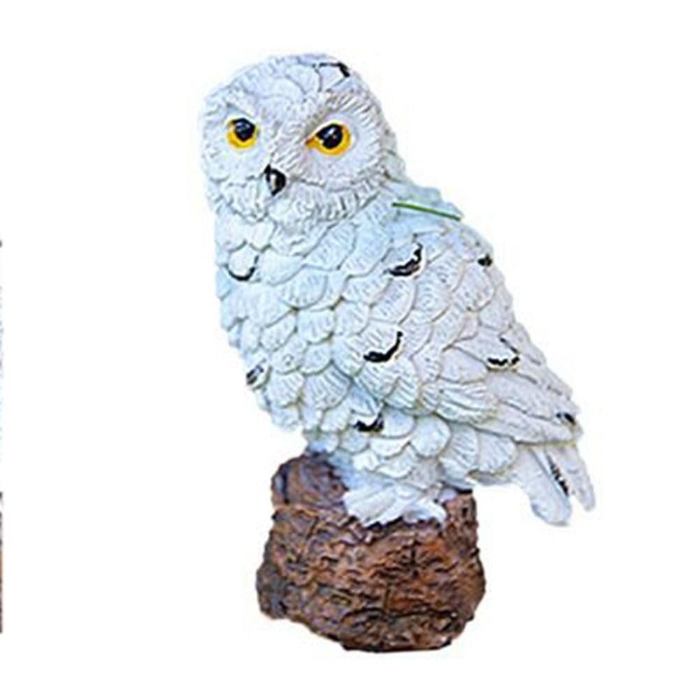Estatueta de Coruja para Decoração de Jardim - Resistente e Elegante para Ambientes Externos