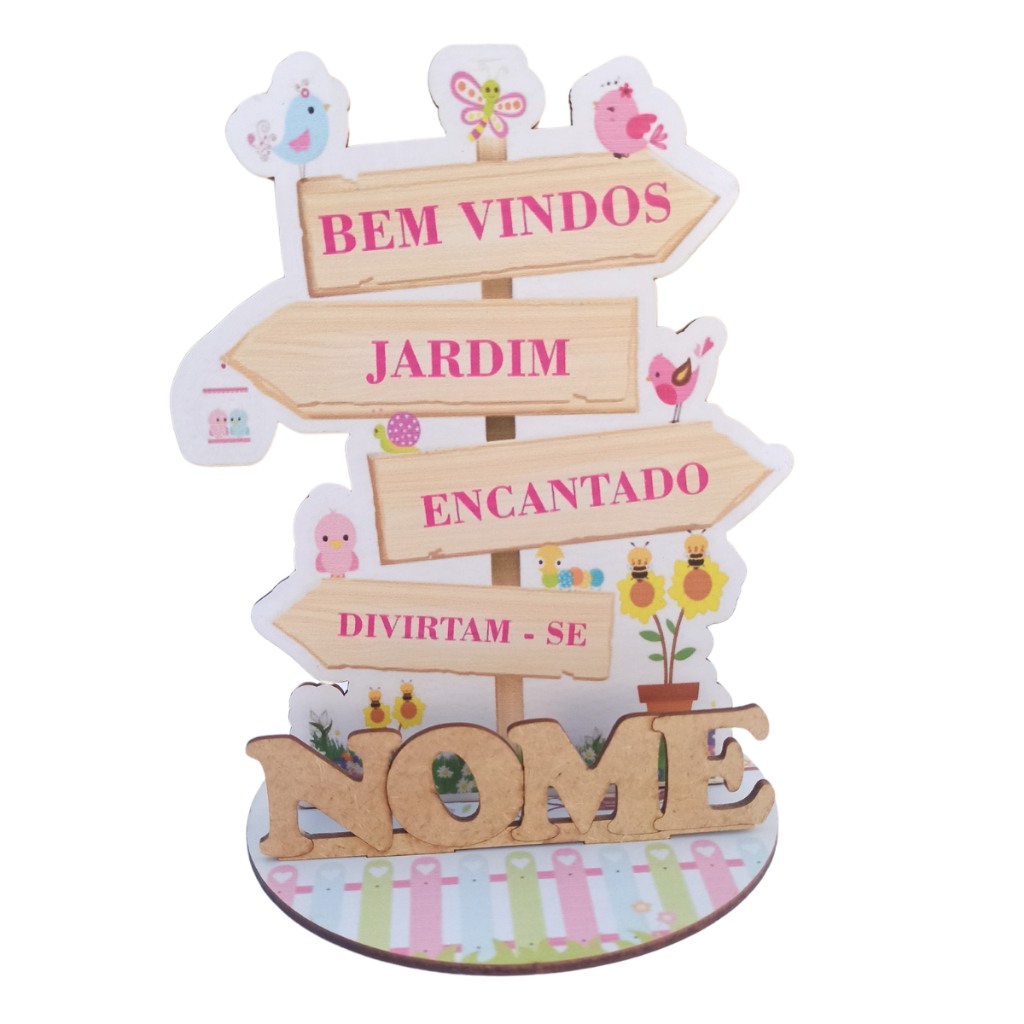 Jardim Encantado: 12 Centros de Mesa Personalizados