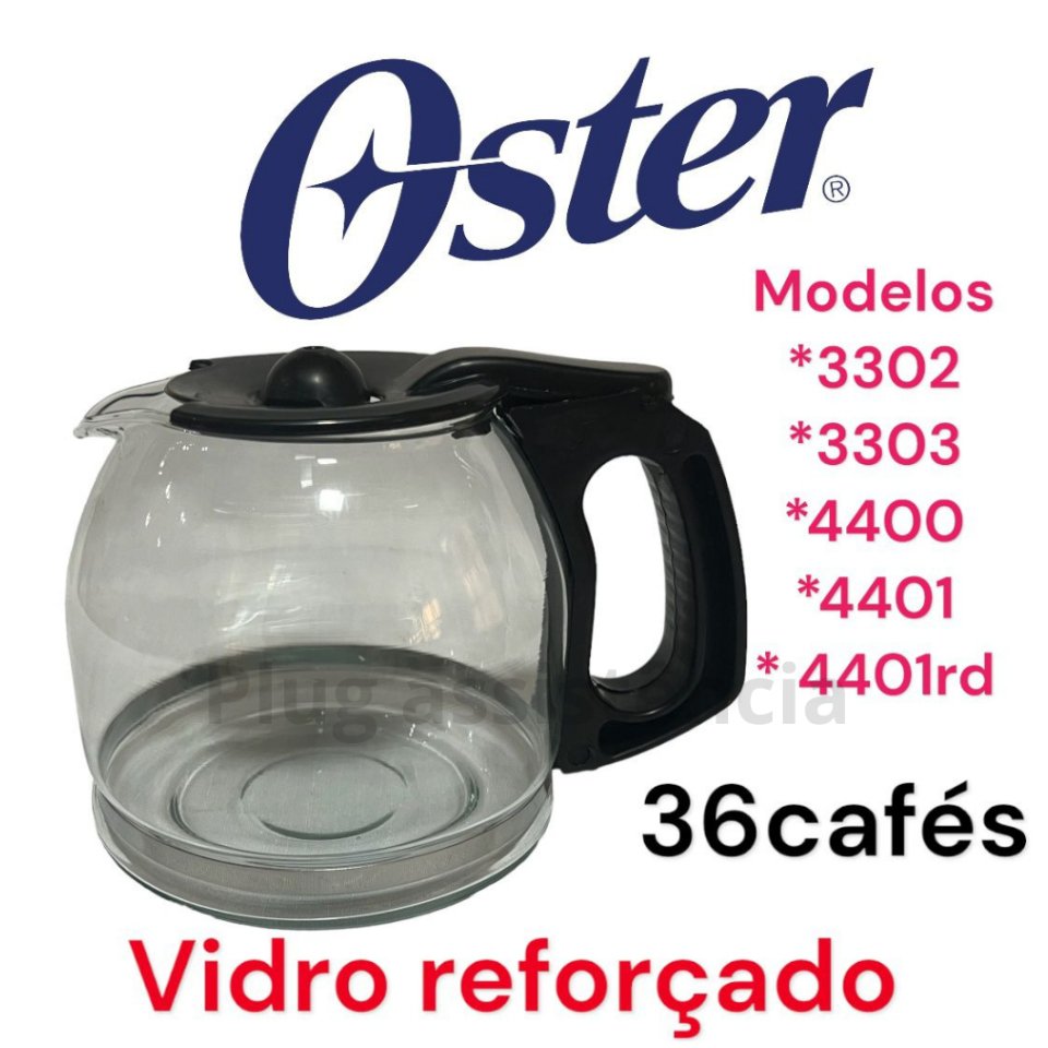 Jarra Cafeteira Oster 36 Cafés: Compatível com Modelos 4401, 3302 e 4400