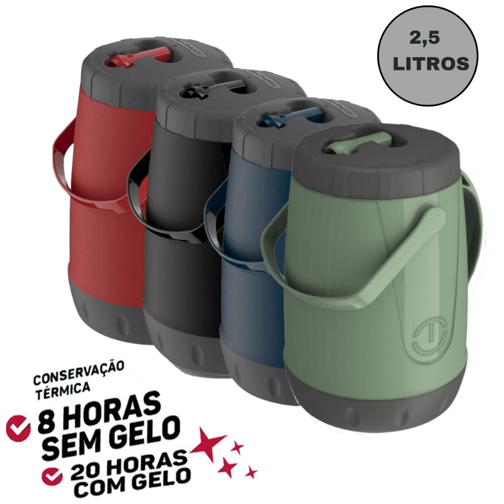Jarra Térmica Pavia 2,5L: Mantém Bebidas Quentes e Geladas por Horas!