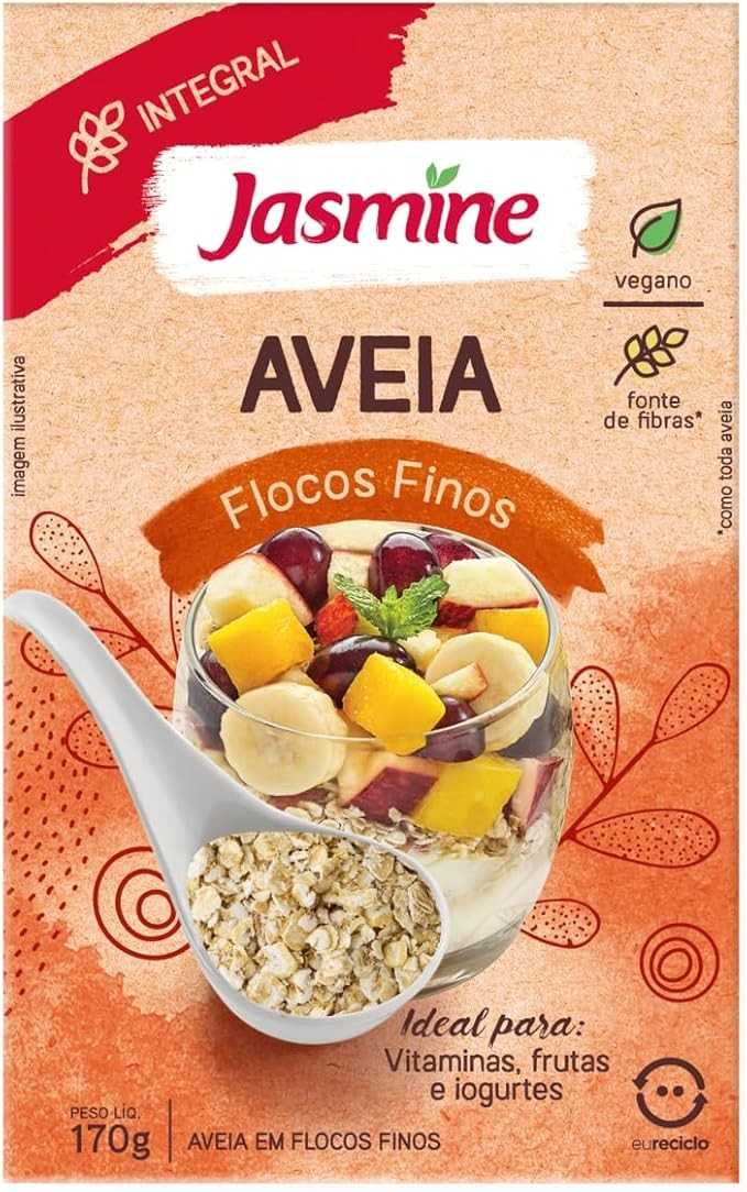 Jasmine Aveia Flocos Finos Integral 170g