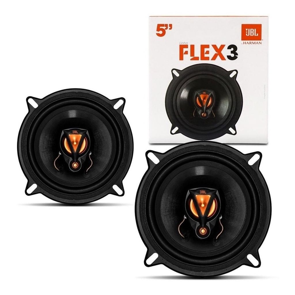 JBL Flex 5TRFX50: Som Automotivo Triaxial 5" 50W RMS