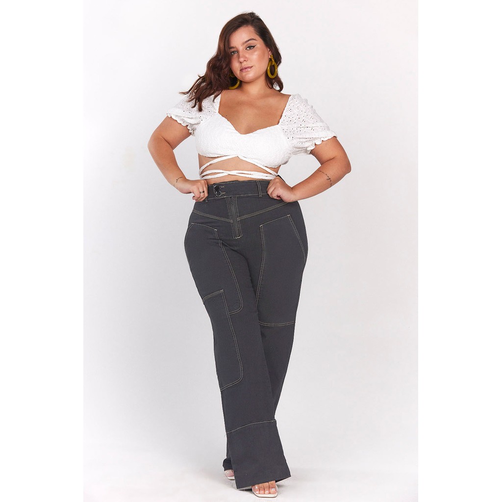 Jeans Cintura Alta Planet Girls: Seu Novo Look!