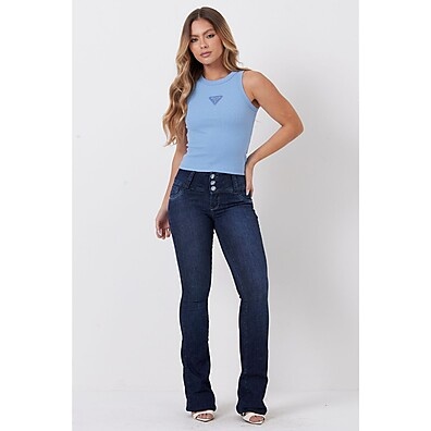 Jeans Flare Cós Alto: Seu Look Moderno!