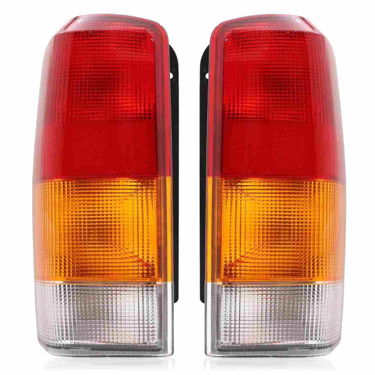 Conjunto de Lanternas Traseiras para Jeep Cherokee XJ 1997-2001 (Vermelho/Fumê/Âmbar) - Peça de Reposição Premium