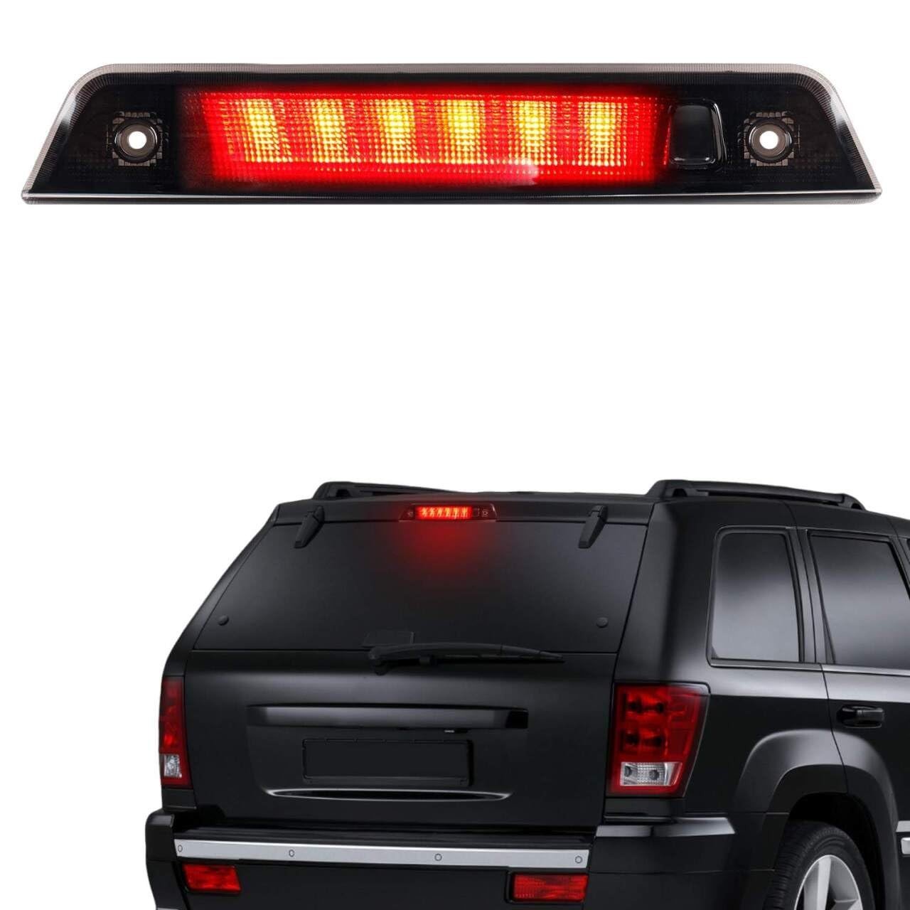 Terceira Luz de Freio LED Fumê para Jeep Grand Cherokee 2005-2010 - Segurança e Estilo