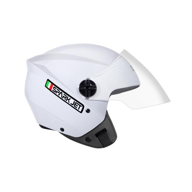 Capacete EBF Spark Jet Solid Branco: Segurança e Estilo para Você!