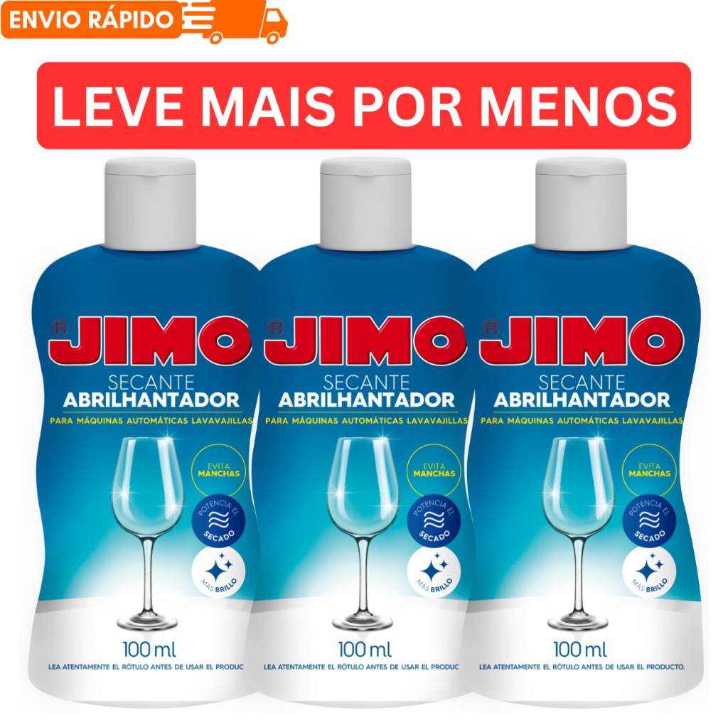 Jimo Secante Abrilhantador: Brilho e Secagem Perfeita para Louças