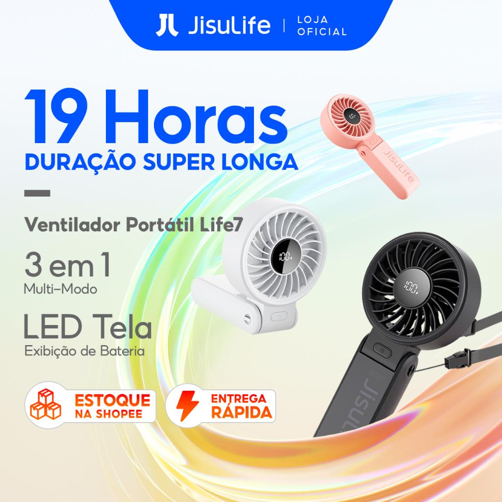 JISULIFE Life7: Ventilador Portátil 3 em 1