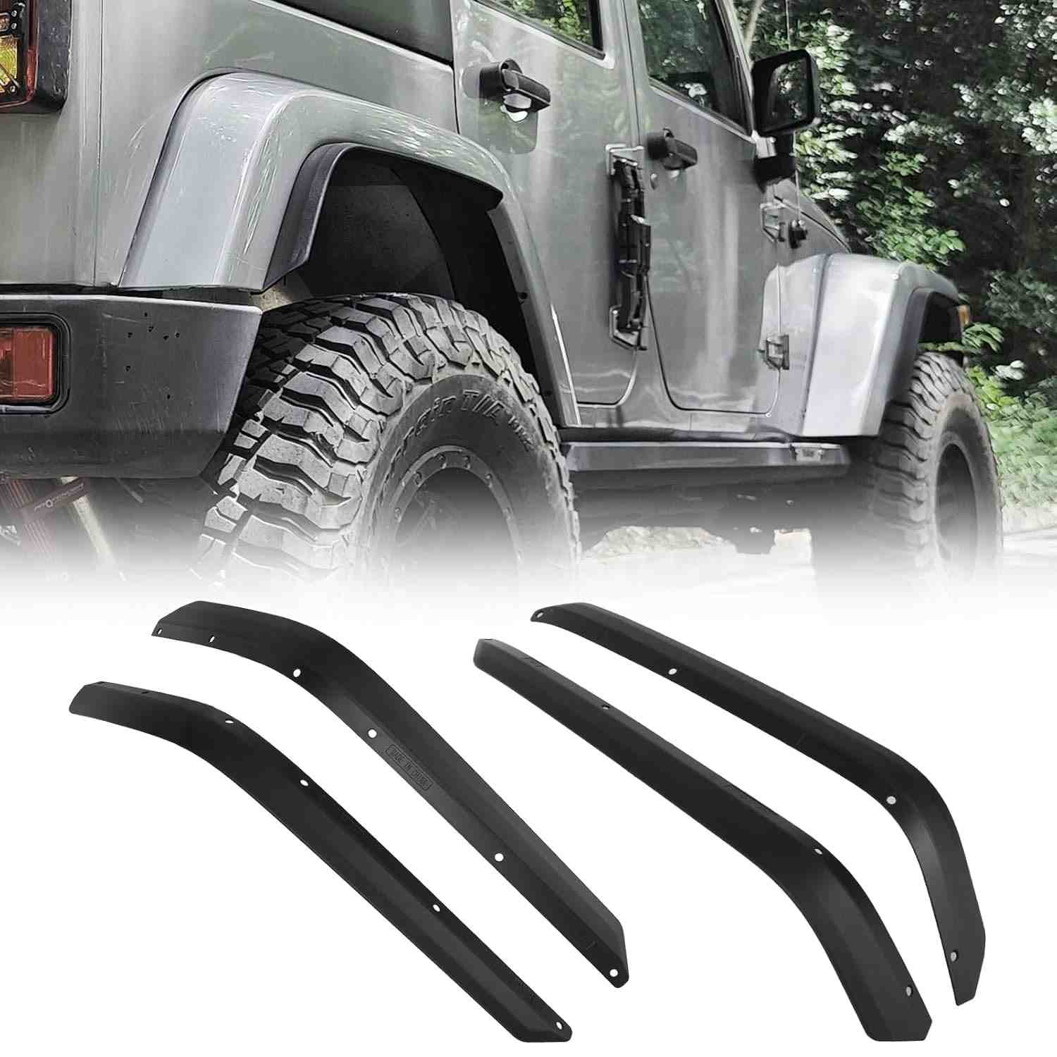 Z8 Para-Lamas Off-Road para Jeep Wrangler JK/JKU (2007-2018): Proteção e Estilo Ampliado