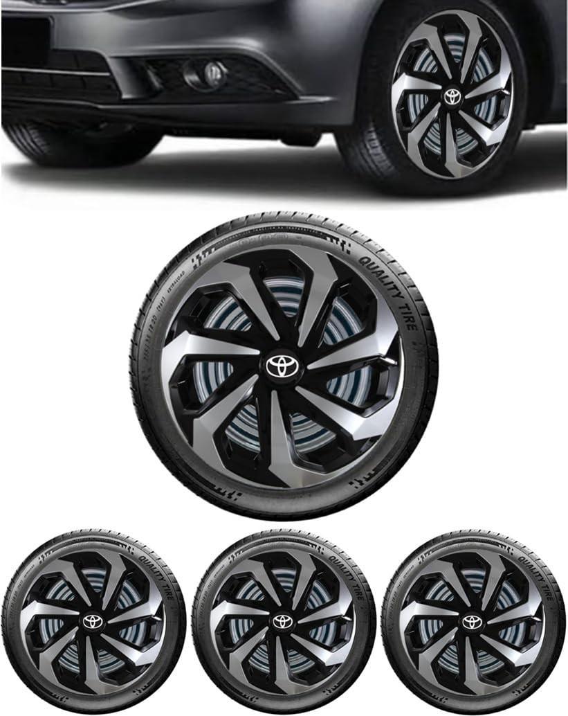 Jogo 4 Calotas Spider Aro 14 Esportivas para Toyota Etios Hatch e Sedan (2012-2023) - Fixação Segura