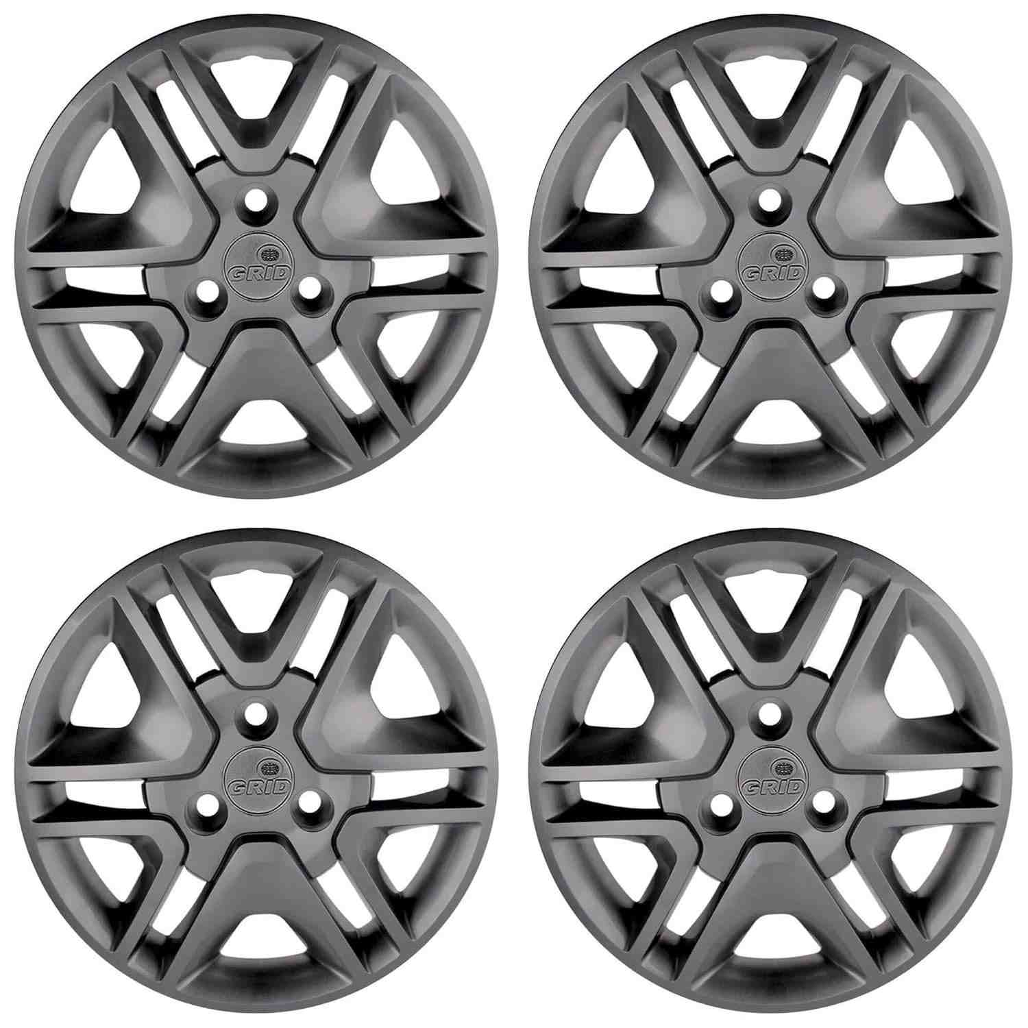 Calota Grafite Aro 14 Kwid Intense 2018-2020 Grid - Jogo com 4 Unidades