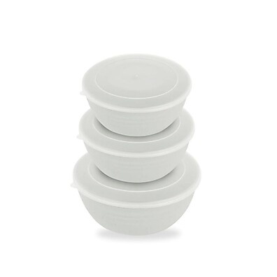 Jogo 3 Bowls Fibra com Tampa – Sustentável e Prático