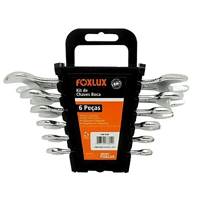 Jogo Chave Fixa 6 a 17 mm – 6 Peças Foxlux