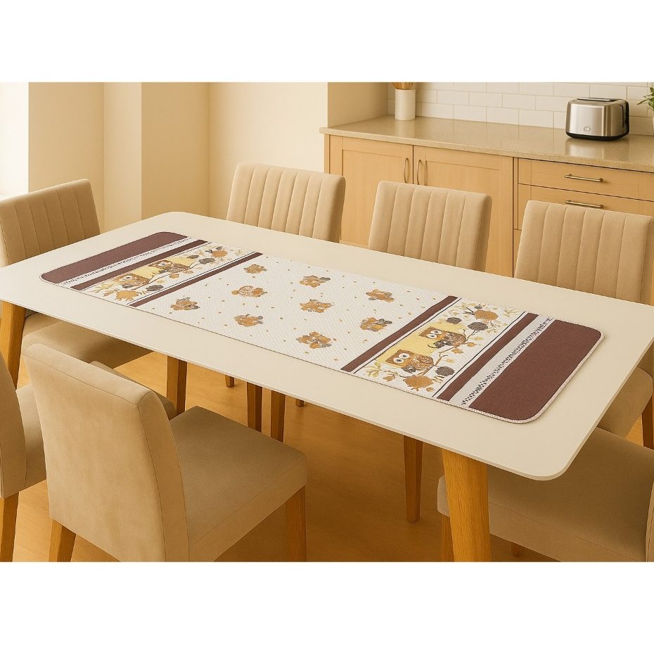 Jogo com 6 Caminhos de Mesa Oxford: Elegância e Praticidade
