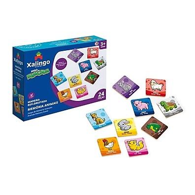 Jogo da Memória Animais Xalingo: Aprender Brincando!