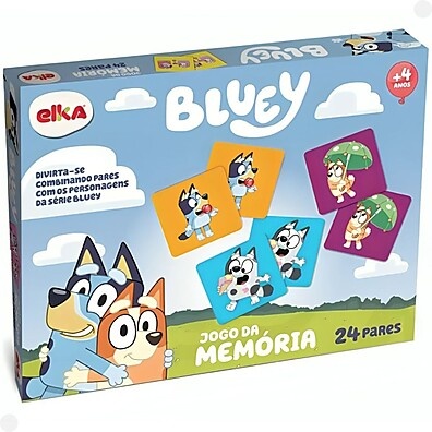 Jogo da Memória Bluey com 24 Pares – Diversão Garantida!