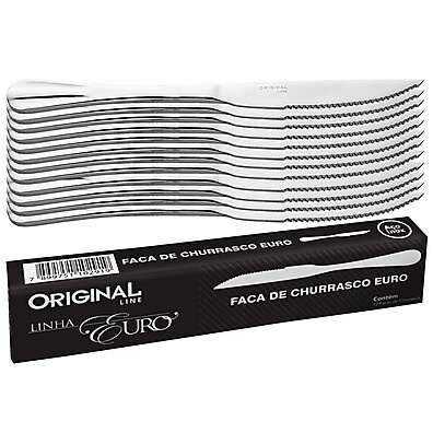 Jogo de Facas Inox: 12 Peças Premium para Churrasco