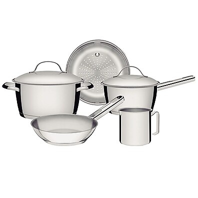 Jogo de Panelas Tramontina Allegra Aço Inox 5 Peças