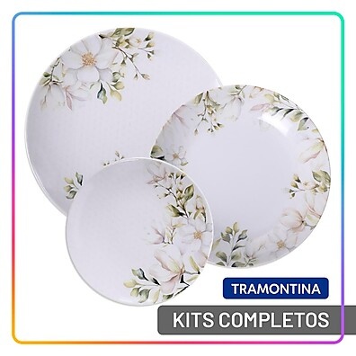 Jogo de Pratos Magnólia Tramontina: Monte Seu Kit!