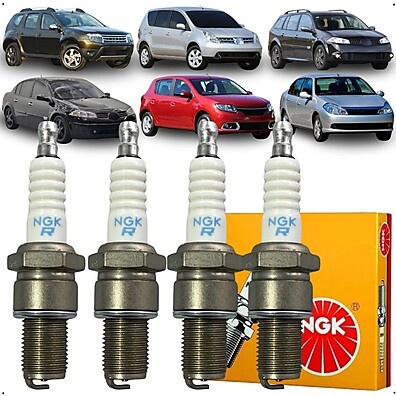 Jogo Vela Ignição NGK Renault Duster 1.6 16v Flex – Original