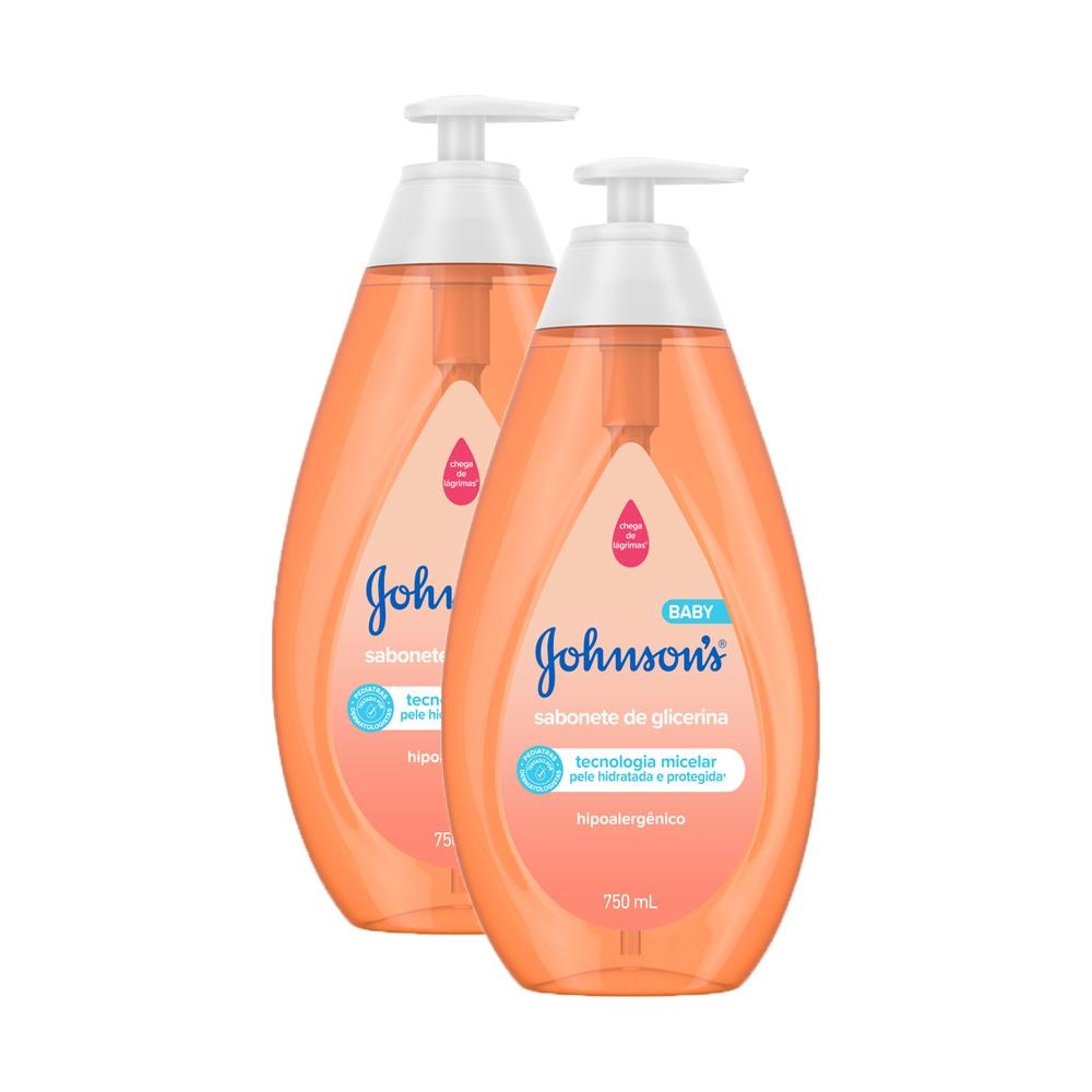 Johnson's Baby: 2 Sabonetes Líquidos 750ml