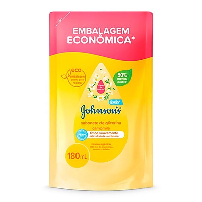 Johnson's Baby Camomila: Hidratação e Cuidado Refil 200ml