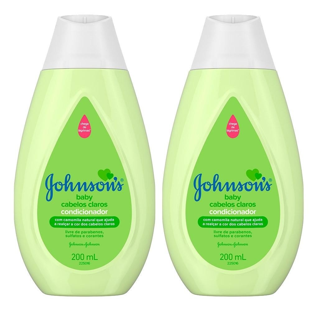 Johnsons Baby: Kit 2 Condicionadores Cabelos Claros 200ml
