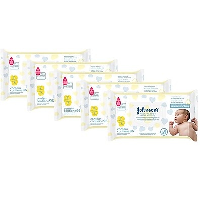Johnson's Baby: Kit 480 Toalhinhas Recém-Nascido