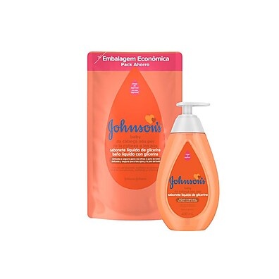 Johnson's Baby: Kit Sabonete Cabeça aos Pés + Refil