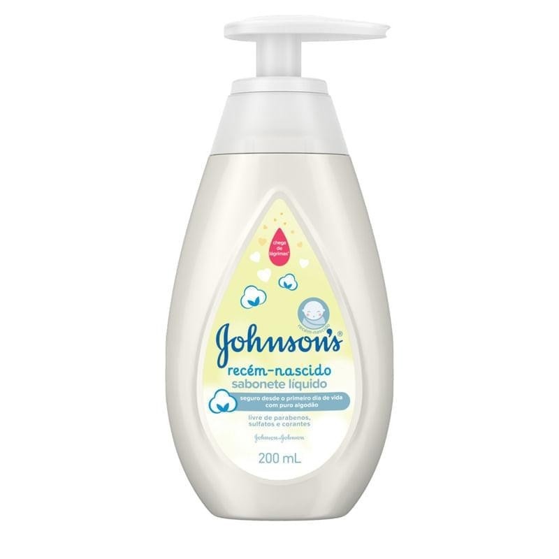 Johnson's Baby: Sabonete Líquido Recém-Nascido 200ml