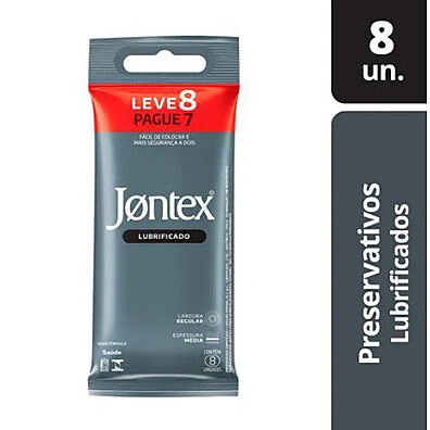 Jontex Lubrificada: Proteção e Prazer em 8 Unidades