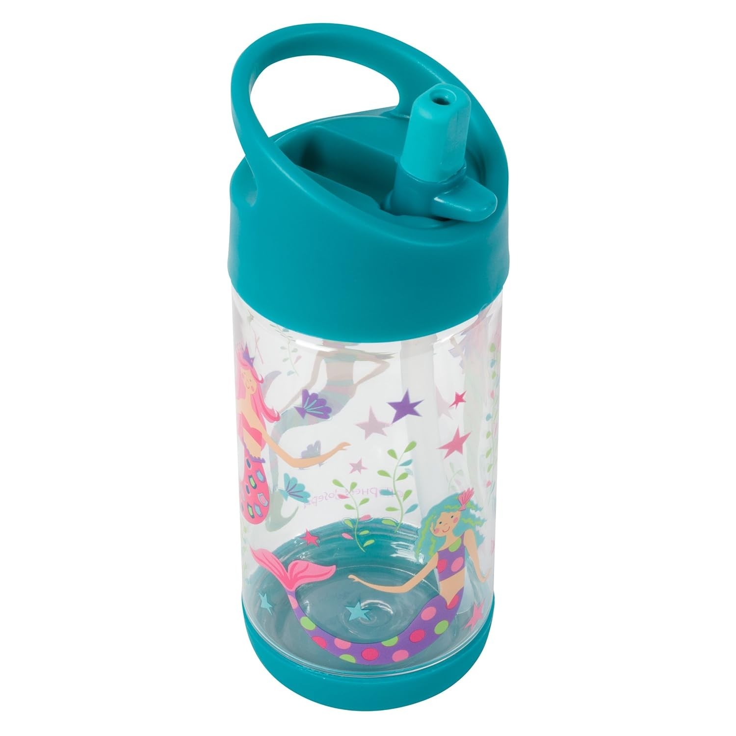 Garrafa Flip Sereia Rosa da Stephen Joseph - Bico Ergonômico e Material Resistente