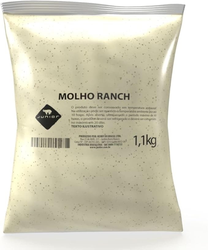 COMBO DE CAIXA DE MOLHO RANCH JUNIOR 1,1KG COM 5 UNIDADES