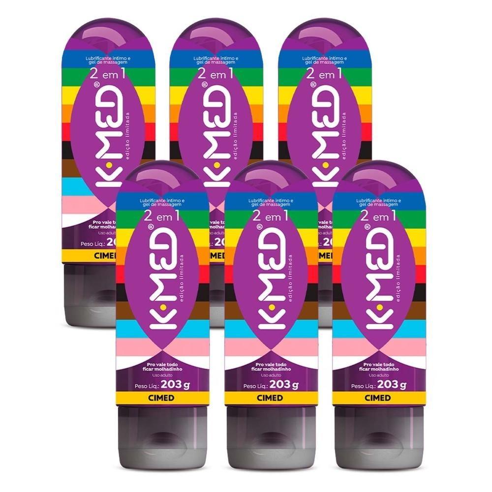 K-Med 2 em 1: Lubrificante Íntimo e Massagem (Kit c/6)