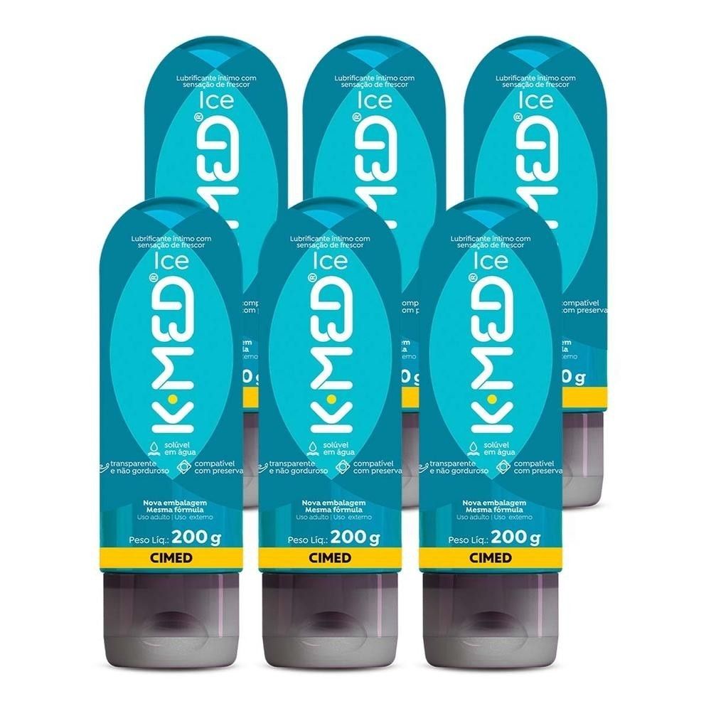 K-Med Ice: Lubrificante Íntimo Refrescante (Kit 6 Unidades)