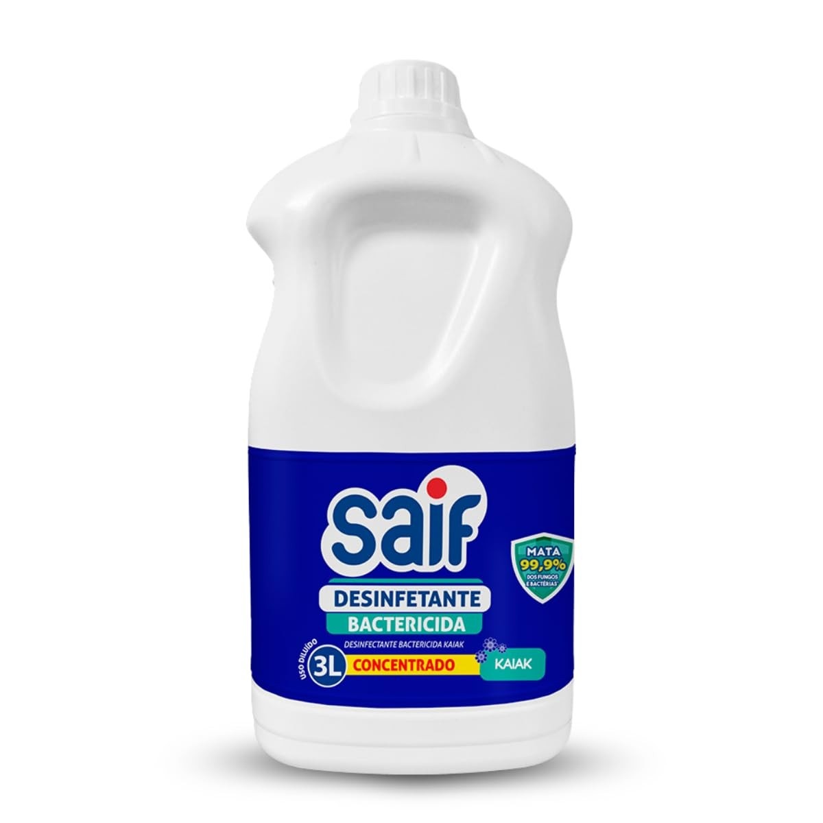 Desinfetante Perfumado Kaiak Saif 3L - Elimina 99,9% dos Germes com Fragrância Refrescante