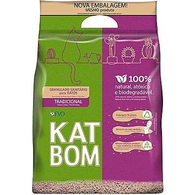 Katbom Granulado: Areia Natural para Gatos