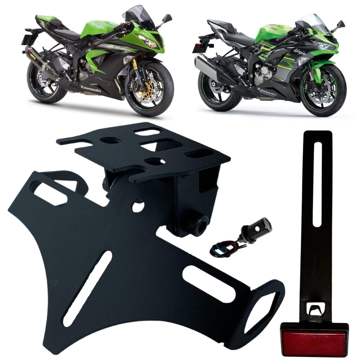 Eliminador de Rabeta Articulado Kawasaki ZX-6R / 636 Ninja (2009-2024) - MM PARTS