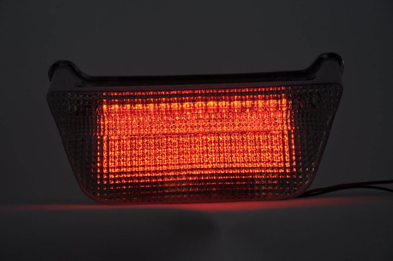 Lanterna Traseira LED Fumê com Setas Integradas para Kawasaki ZRX1100/1200 (99-04)