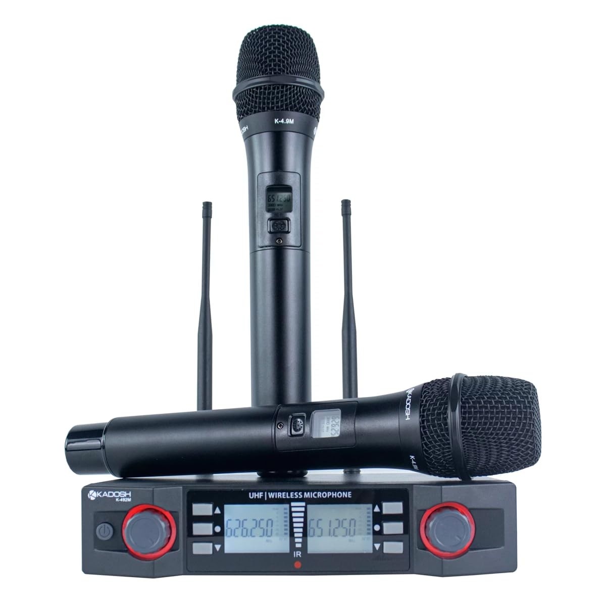 Microfone Sem Fio UHF KD-SW402M: Som Profissional com Liberdade Total (Mão + Mão)