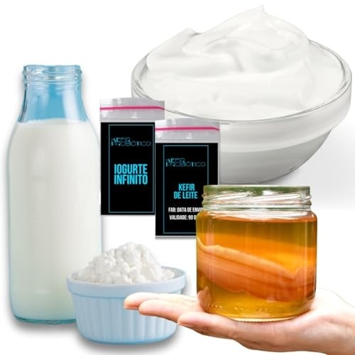 Compre Scoby Kombucha + Kefir De Leite Ganhe Iogurte Infinito Cortesia!a