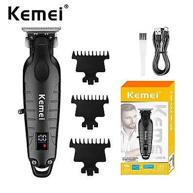 Kemei 2293: Aparador Profissional Sem Fio com Zero Gap