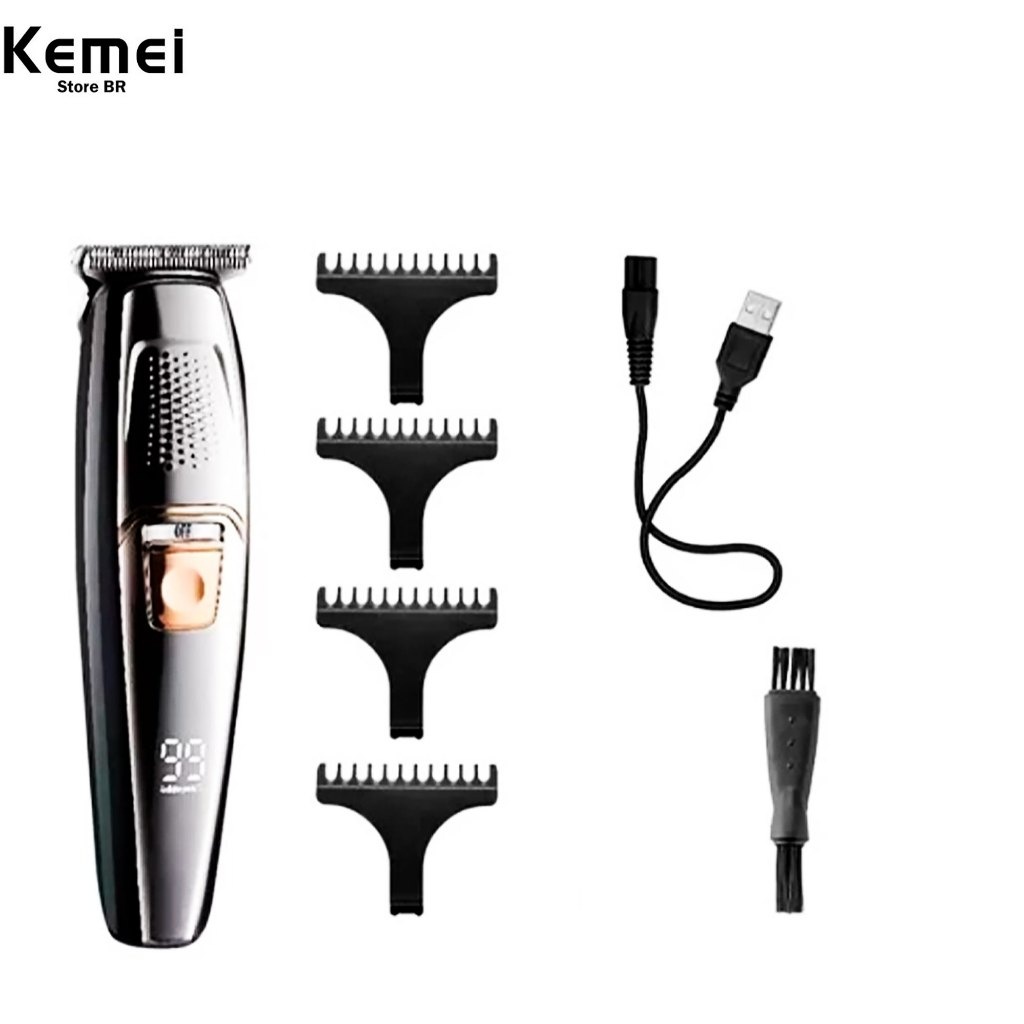 Kemei 8602: Cortador de Cabelo e Barba Profissional